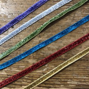 Narrow Metallic Velvet Ribbon