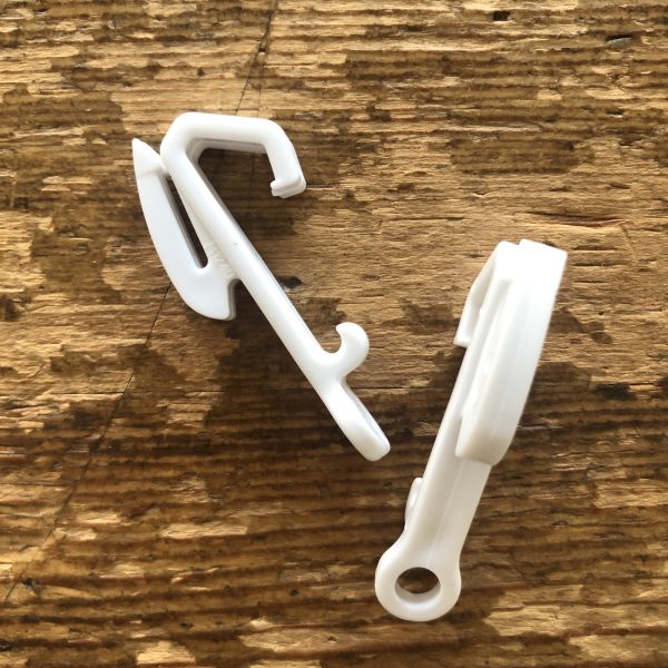 Swish Sologlyde Curtain Track Hooks – 30 Pack, White, Rail Gliders, Made In UK