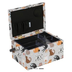 Medium Sewing Box - Cats