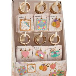 Metal Haberdashery Key Rings